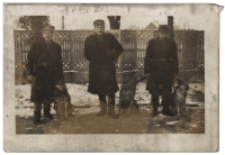 Członkowie Służby Ochrony Kolei, Białystok, lata 50. XX w.