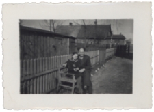 Podw&oacute;rze domu, ul. Słonimska 42, Białystok, lata 50-60 XX w.