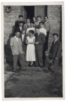 Roman Maksimiuk z uczniami, Białystok, lata 50-60 XX w.