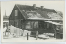 Dom drewniany, ul. Wołkowyska 2, Białystok, Białystok, 1945-1969 r. Fot. Zenon Miecielski