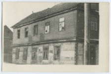 Dom piętrowy drewniany, ul. Białostoczańska 23 (obecnie ul. Włókiennicza), Białystok, 1945-1969 r. Fot. Zenon Miecielski