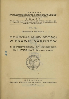 Ochrona mniejszości w prawie narod&oacute;w