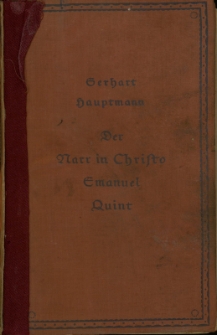 Der Narr in Christo Emanuel Quint : roman