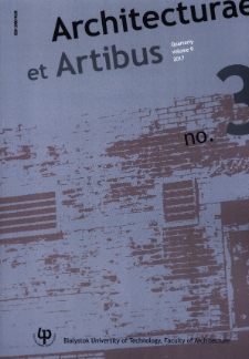 Architecturae et Artibus. Vol. 9, no. 3