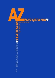 Akademia Zarządzania Vol. 2, iss. 2