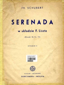 Schwanengesang. S 560 nr 7, Ständchen.