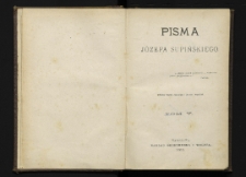 Pisma Józefa Supińskiego. T. 5
