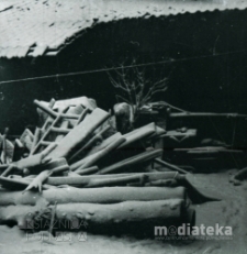 Dom drewniany, Białystok, druga połowa lat 70. XX w., fot. ze zbiorów Andrzeja Trzcińskiego