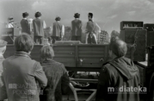 Giełda staroci, Plac XXX-lecia PRL, Białystok, ok. 1978 r., fot. ze zbiorów Andrzeja Trzcińskiego