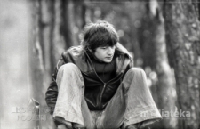 Wyścig kolarski - kibice, Białystok, ok. 1978 r., fot. ze zbiorów Andrzeja Trzcińskiego