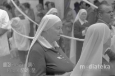 Procesja Bożego Ciała, ul. Lipowa, Białystok, druga połowa lat 70. XX w., fot. ze zbiorów Andrzeja Trzcińskiego