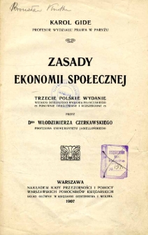 Zasady ekonomii społecznej