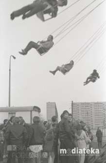 Wesołe miasteczko, Rynek Sienny, Białystok, ok. 1978 r., fot. ze zbior&oacute;w Andrzej Trzcińskiego