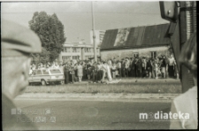 Wypadek drogowy, Białystok, druga połowa lat 70. XX w., fot. ze zbior&oacute;w Andrzeja Trzcińskiego