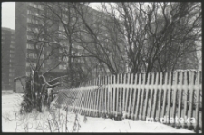 Zima w mieście, Piaski, Białystok, druga połowa lat 70. XX w., fot. ze zbiorów Andrzeja Trzcińskiego