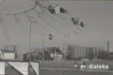 Wesołe miasteczko, Rynek Sienny, Białystok, ok. 1978 r., fot. ze zbiorów Andrzej Trzcińskiego