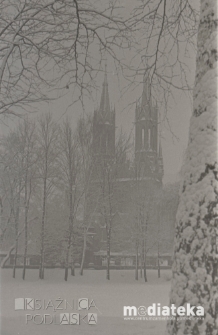 Park przy Pałacu Branickich, widok na kościół pw. WNMP, Białystok, ok. 1978 r., fot. ze zbiorów Andrzej Trzcińskiego