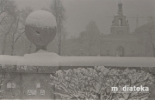Plac przed Pałacem Branickich, Białystok, ok. 1978 r., fot. ze zbiorów Andrzej Trzcińskiego