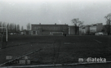 Hala Sportowa Jagiellonii Białystok, ul. Jurowiecka 21, Białystok, druga połowa lat 70. XX w., fot. ze zbiorów Andrzeja Trzcińskiego