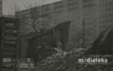 Burzenie starej zabudowy, Białystok, druga połowa lat 70. XX w., fot. ze zbiorów Andrzeja Trzcińskiego