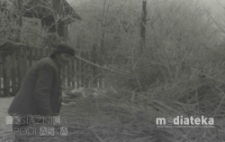 Młócenie słomy, druga połowa lat 70. XX w., fot. ze zbiorów Andrzeja Trzcińskiego