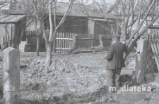 Drewniana zabudowa, Białystok, druga połowa lat 70. XX w., fot. ze zbior&oacute;w Andrzeja Trzcińskiego