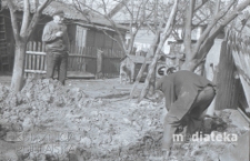 Drewniana zabudowa, Białystok, druga połowa lat 70. XX w., fot. ze zbiorów Andrzeja Trzcińskiego