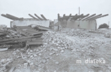Burzenie starej zabudowy, Białystok, druga połowa lat 70. XX w., fot. ze zbiorów Andrzeja Trzcińskiego