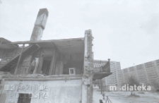 Burzenie starej zabudowy, Białystok, druga połowa lat 70. XX w., fot. ze zbiorów Andrzeja Trzcińskiego