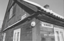 Drewniana zabudowa, ul. Czysta, Białystok, druga połowa lat 70. XX w., fot. ze zbiorów Andrzeja Trzcińskiego