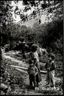 Stara zabudowa, Piaski, Białystok, druga połowa lat 70. XX w., fot. ze zbiorów Andrzeja Trzcińskiego