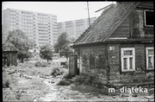 Stara zabudowa, Piaski, Białystok, druga połowa lat 70. XX w., fot. ze zbiorów Andrzeja Trzcińskiego