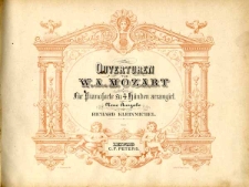 Ouverturen f&uuml;r Pianoforte zu 4 H&auml;nden arrangirt