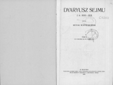 Dyaryusz Sejmu z r. 1830-1831. T. 1, od 18 grudnia 1830 do 8 lutego 1831