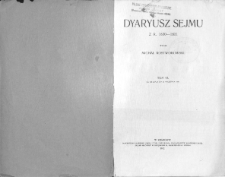 Dyaryusz Sejmu z r. 1830-1831. T. 6, od 22 lipca do 23 września 1831