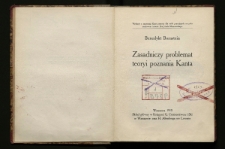 Zasadniczy problemat teoryi poznania Kanta
