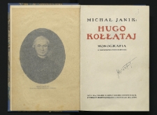 Hugo Kołłątaj : monografia