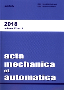 Acta Mechanica et Automatica. Vol. 12, no 4