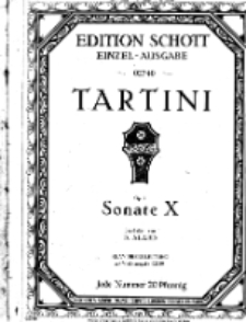 Sonate X : Op. 1 : (Didone abandonnata)