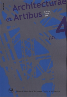 Architecturae et Artibus. Vol. 10, no. 4