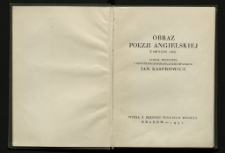 Obraz poezji angielskiej. [T. 1]