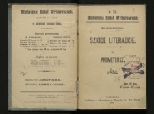Szkice literackie. T. 2, Prometeusz