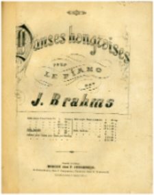 Danses hongroises : Edit. facilitée : Piano à 4-ms.1