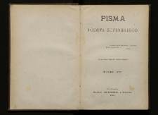 Pisma J&oacute;zefa Supińskiego. T. 4