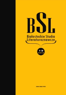 Białostockie Studia Literaturoznawcze 2018 nr 12