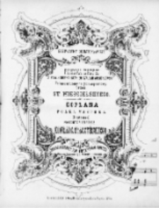 Piosenka Krzysi : z powieści Henryka Sienkiewicza "Pan Wołodyjowski" : polonez ułożony na głos sopranowy / przez St. Niedzielskiego.