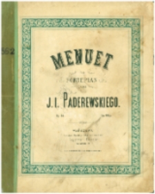Menuet : na fortepian : [op. 14]