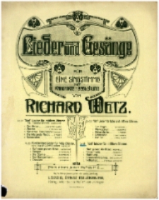 F&uuml;nf Lieder f&uuml;r mittlere Stimme op. 24