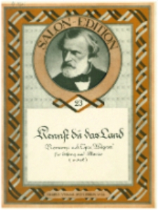 Kennst du das Land : Romanze aus der Oper "Mignon" : Gesang f&uuml;r Klavier (mittel)