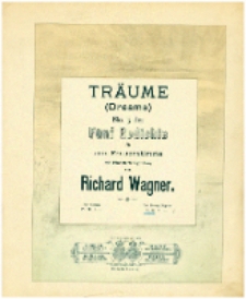 Tr&auml;ume : Studie zu Tristan und Isolde = Dreams